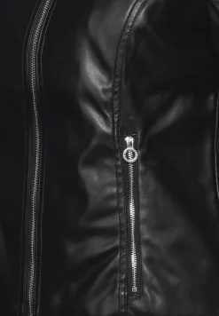 Kort jack in lederlook