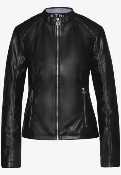 Kort jack in lederlook