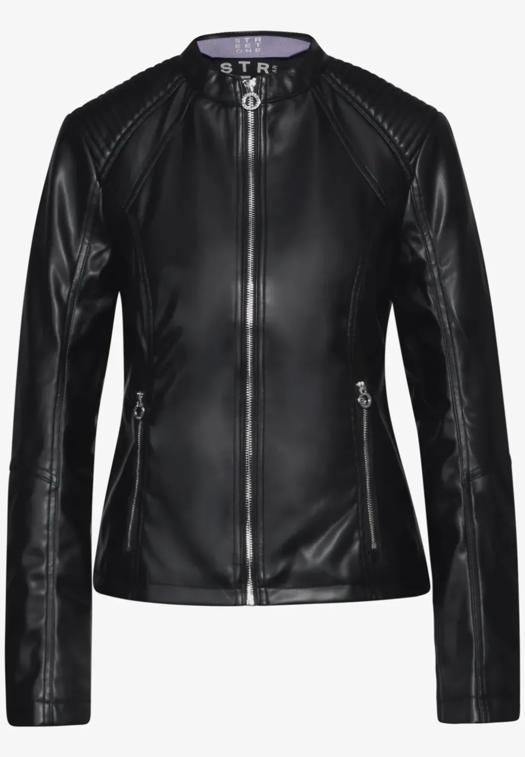 Kort jack in lederlook