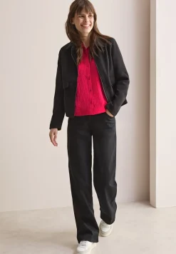 Korte gestructureerde blouse