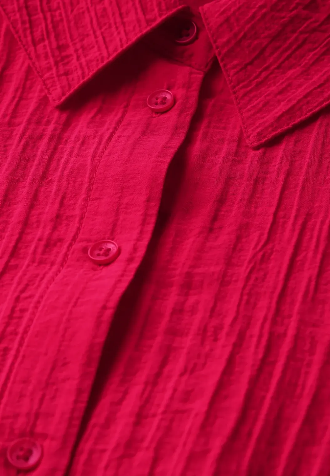 Korte gestructureerde blouse