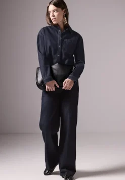 Korte spijkerblouse