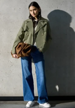 Korte trenchcoat