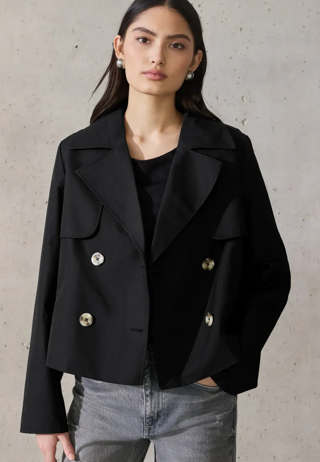 Korte trenchcoat