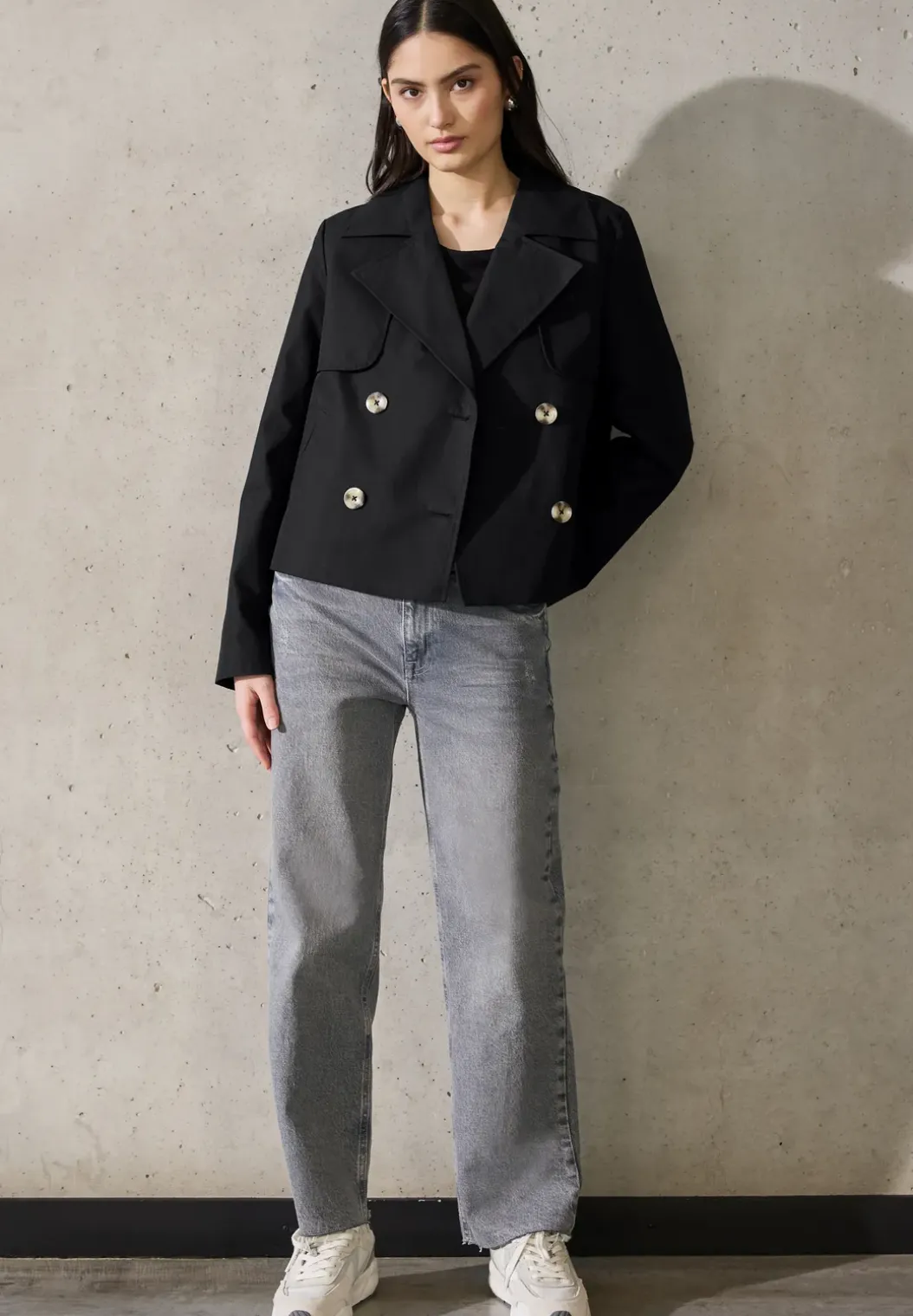 Korte trenchcoat