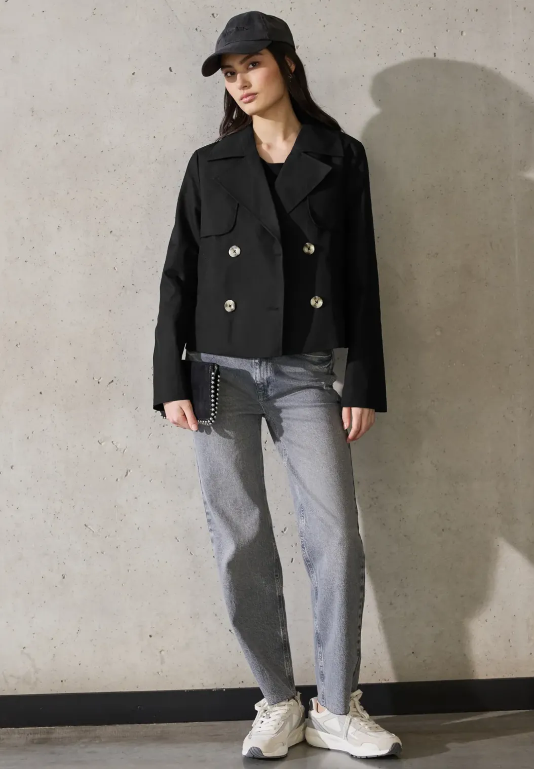 Korte trenchcoat
