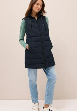 Lang gewatteerd vest