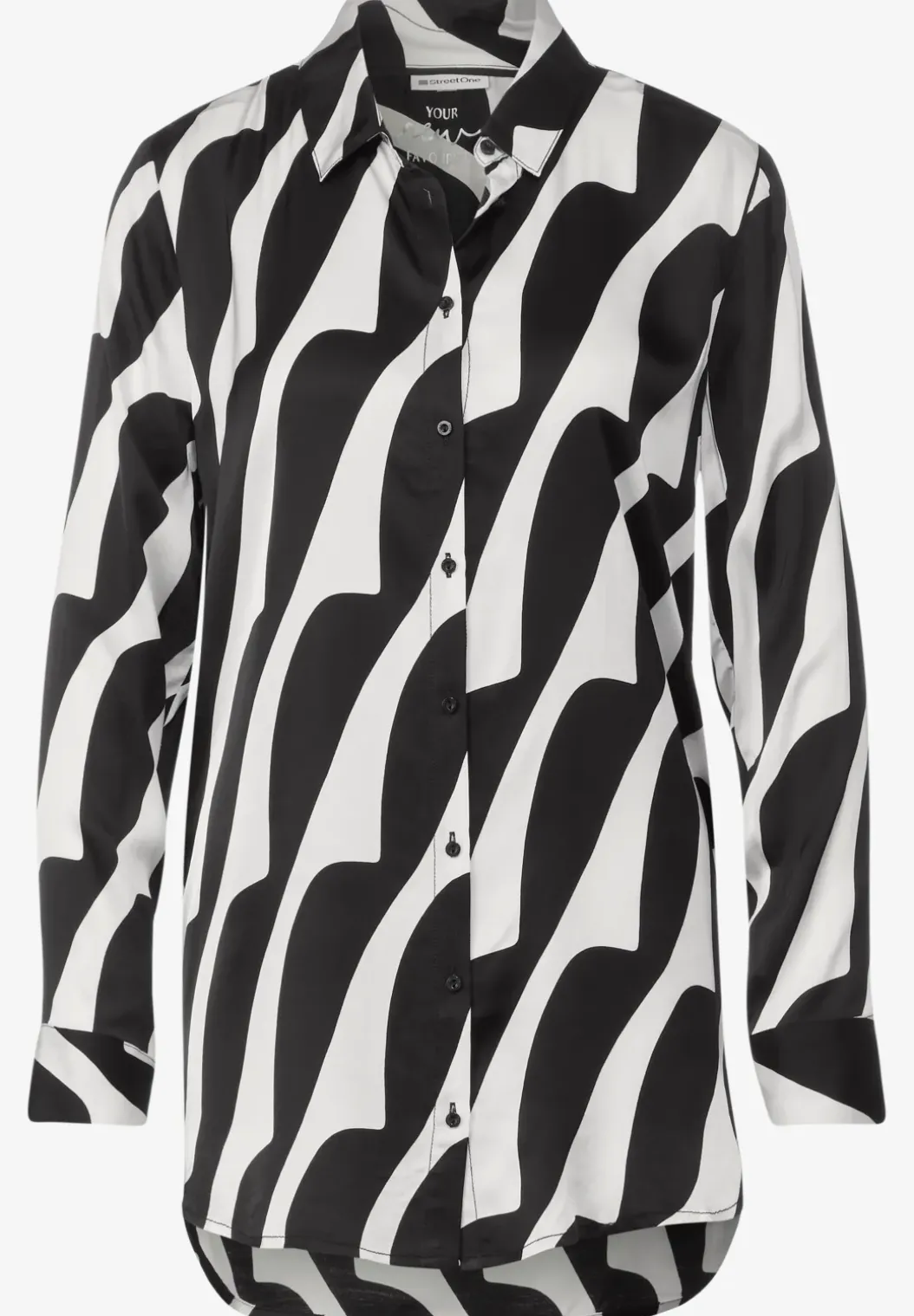 Lange blouse met print