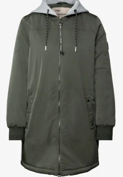 Lange blouson met capuchon