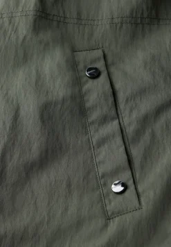 Lange blouson met capuchon