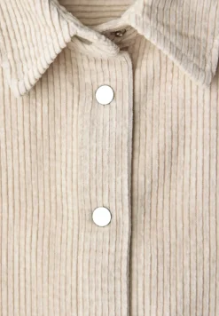 Lange corduroy overhemdblouse