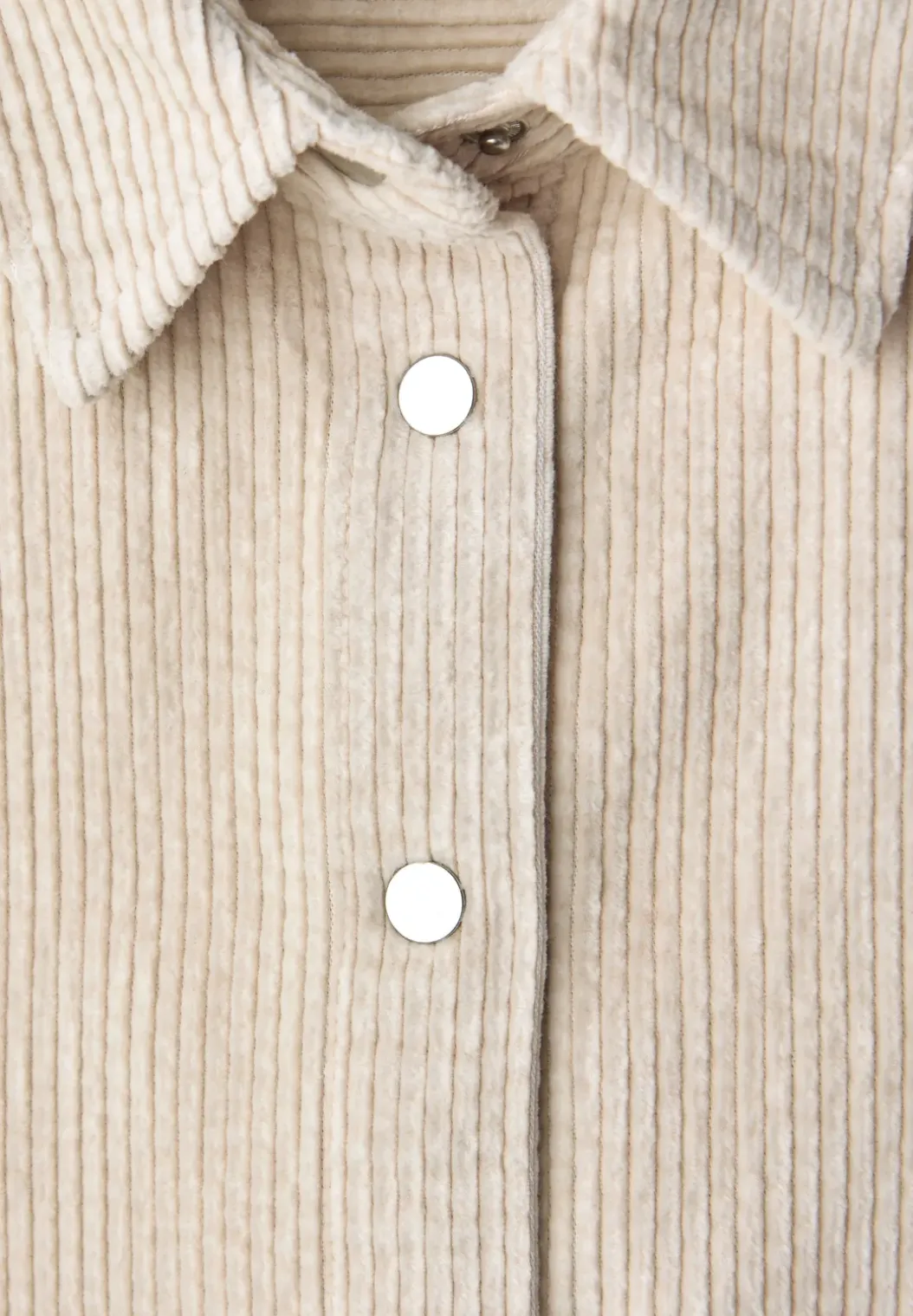 Lange corduroy overhemdblouse