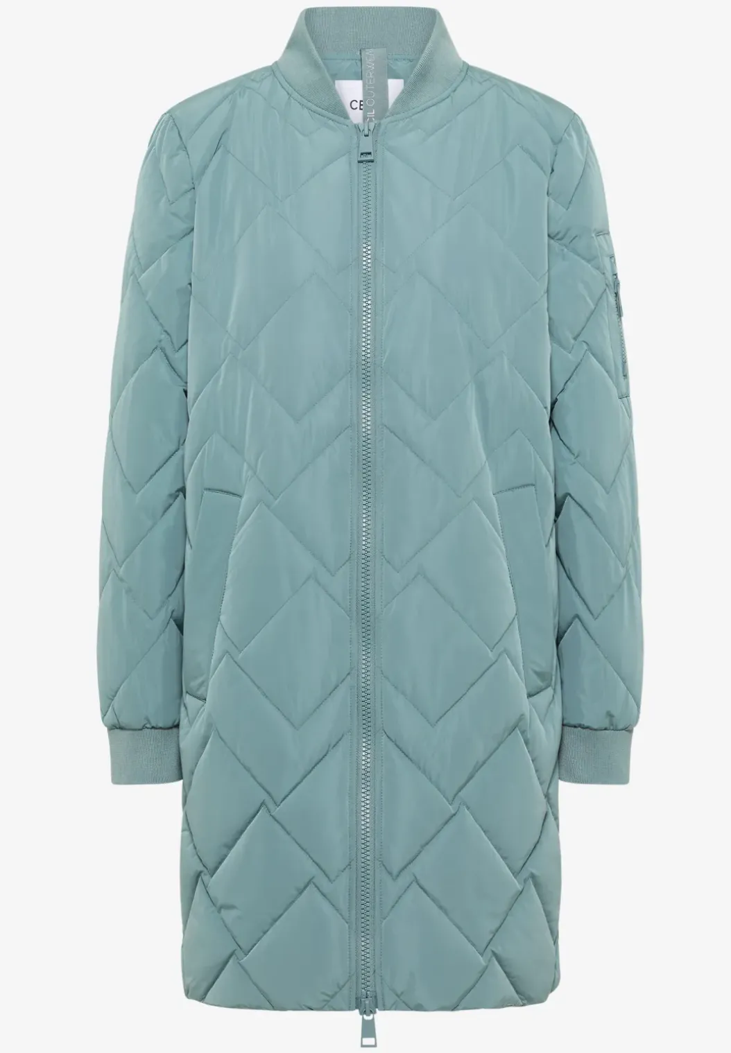 Lange gewatteerde blouson
