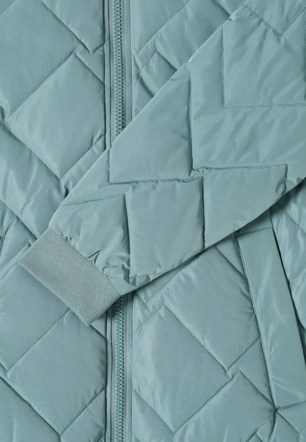 Lange gewatteerde blouson