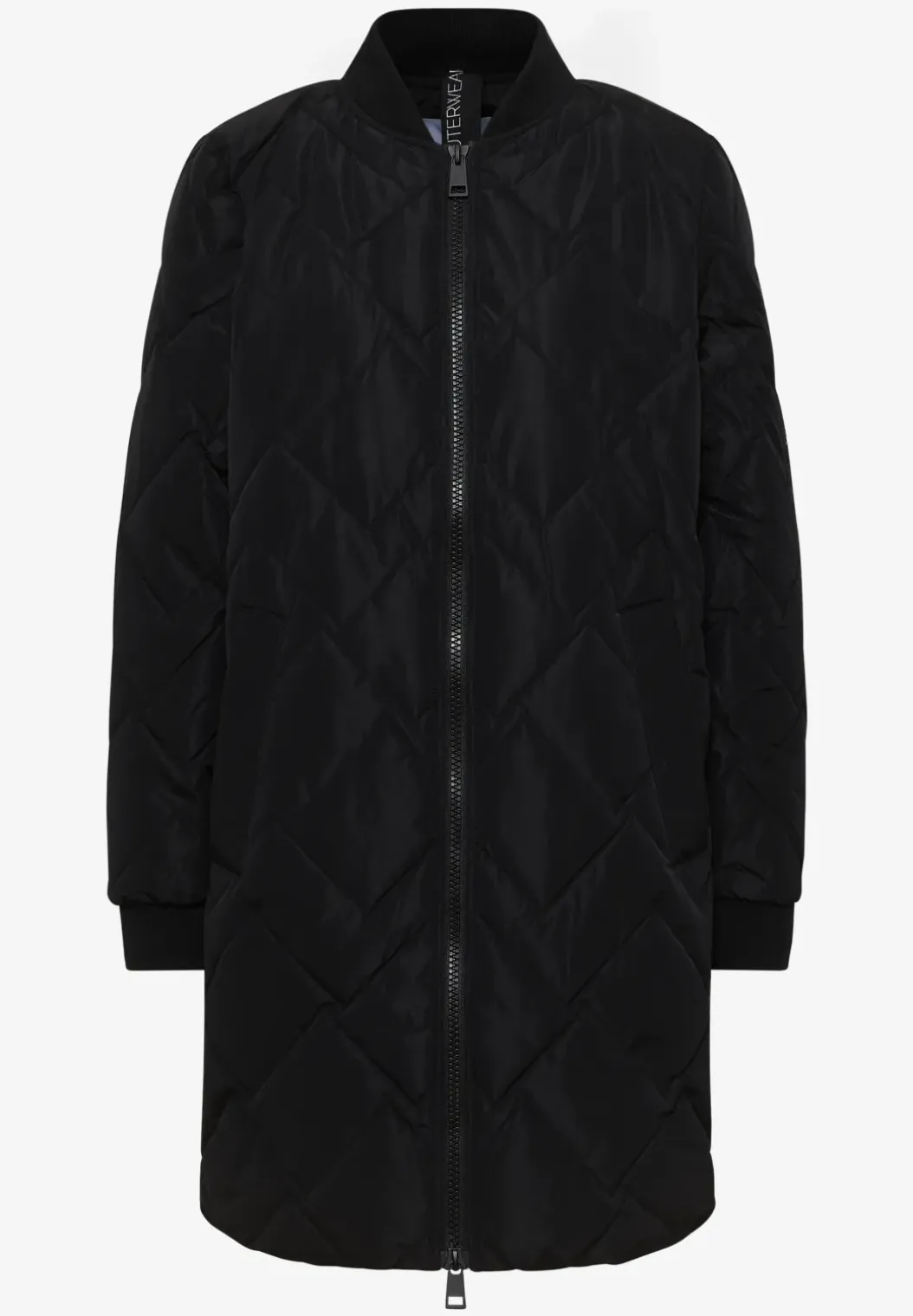 Lange gewatteerde blouson