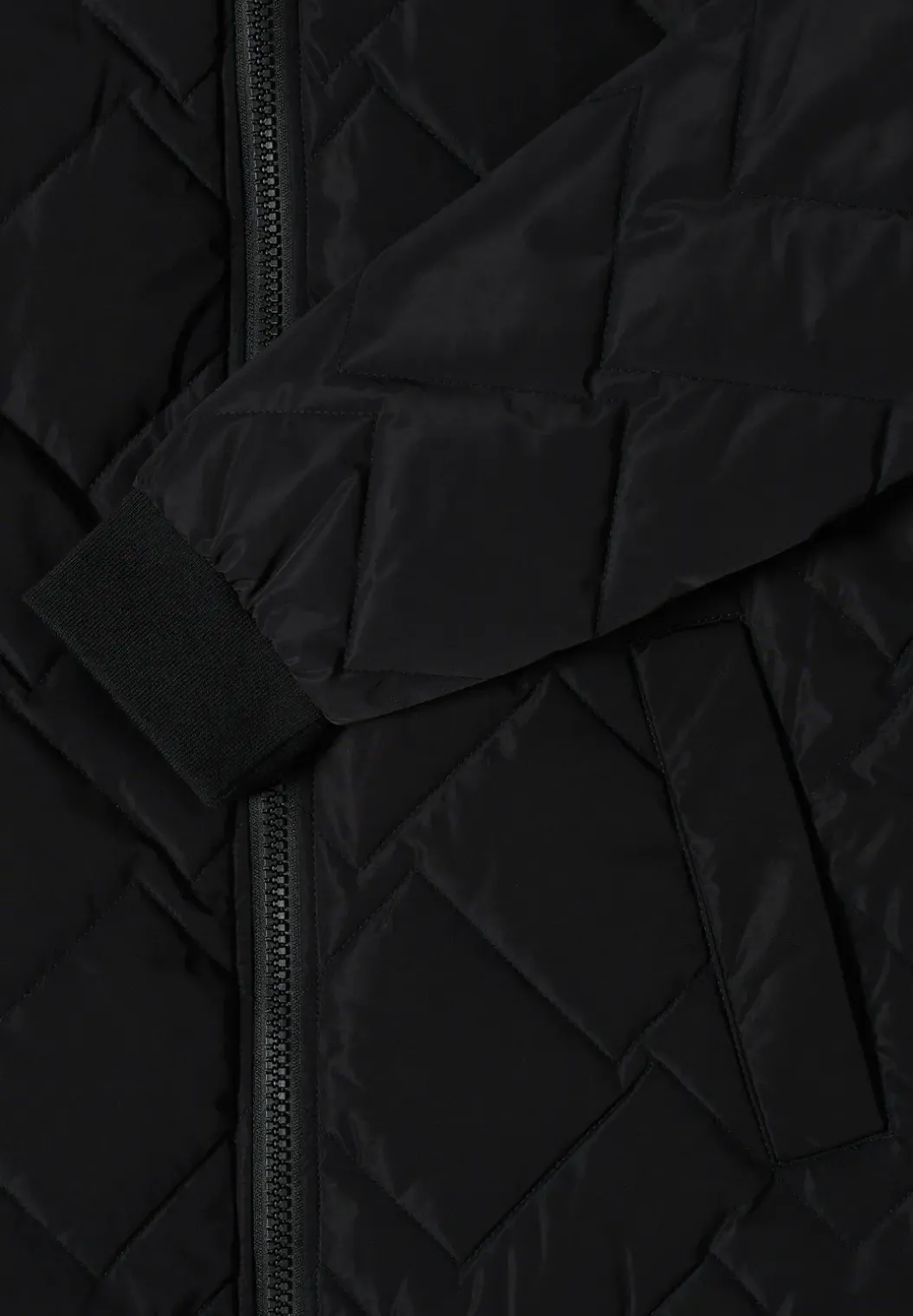 Lange gewatteerde blouson