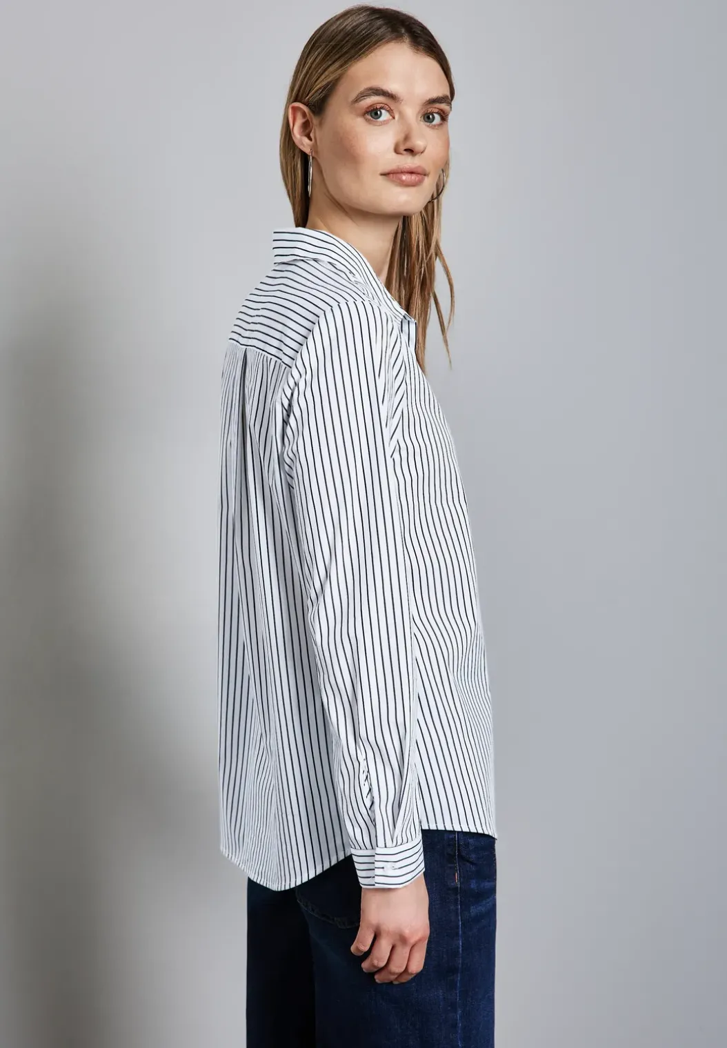 Lange zakelijke blouse