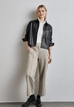 Lederlook blouse