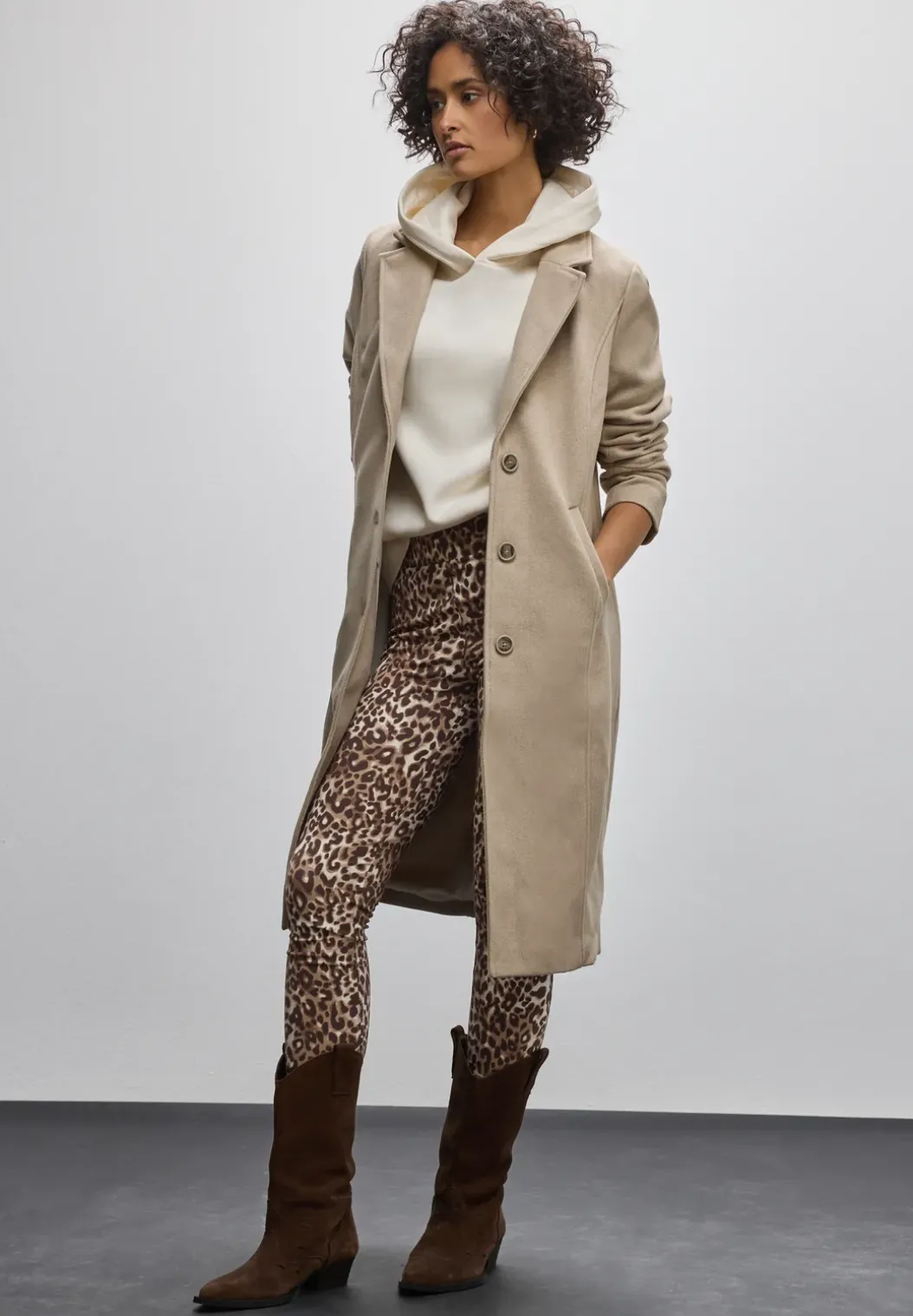 Legging met leopatroon