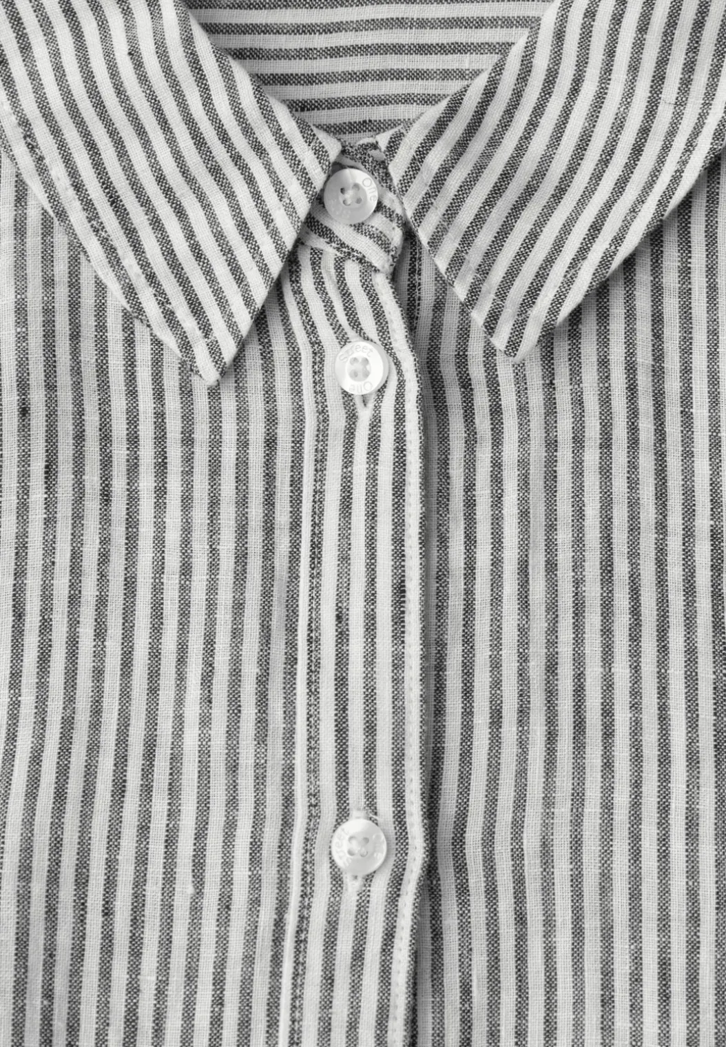 Linnen blouse met 3/4 mouwen en strepen