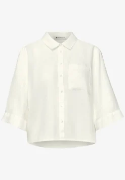 Linnen blouse met 3/4 mouwen