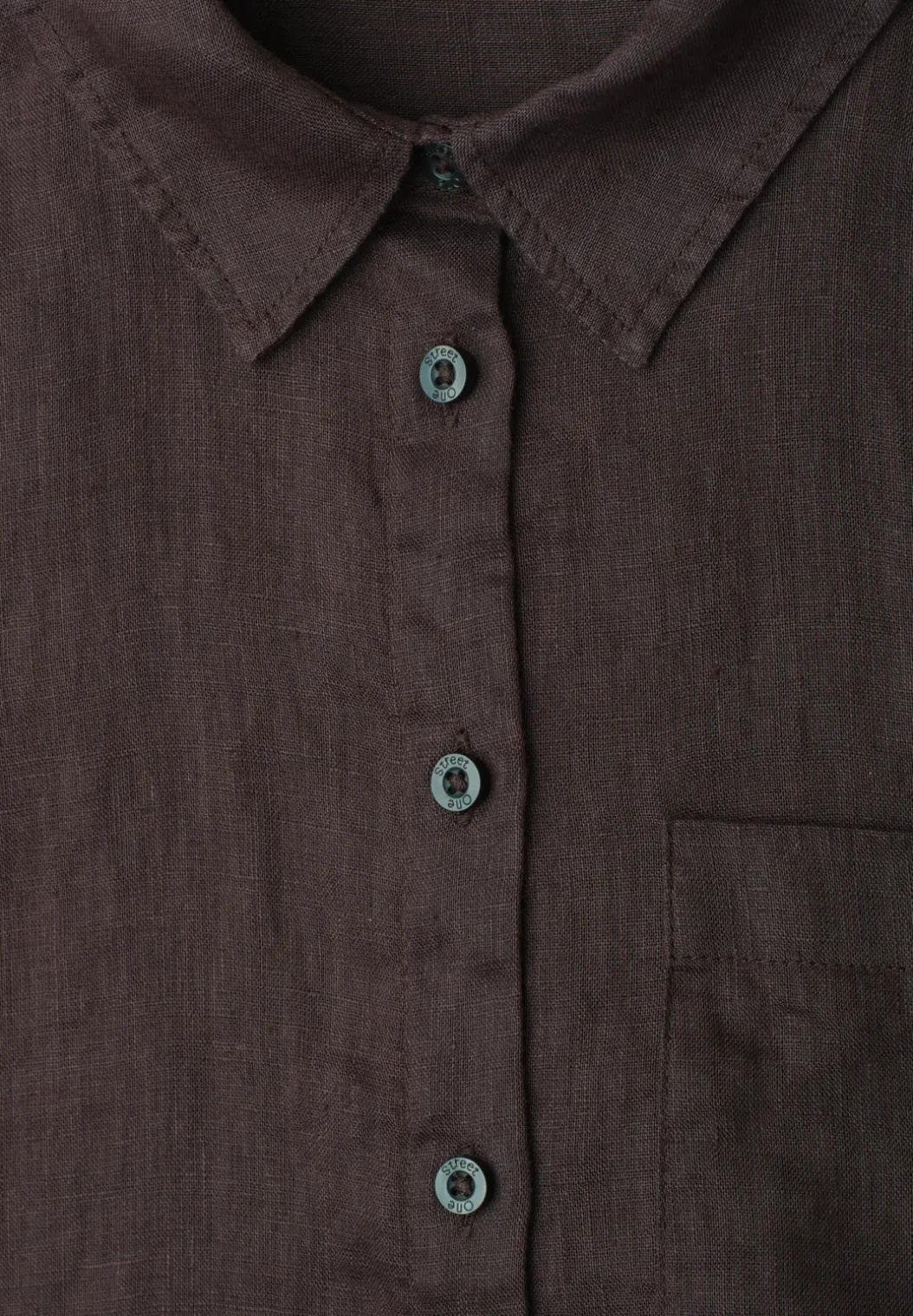 Linnen blouse met 3/4 mouwen