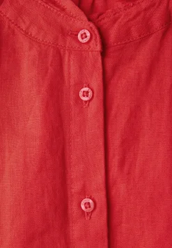 Linnen blouse met ruches