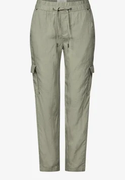 Linnen broek in cargolook