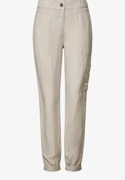 Linnen broek in cargolook