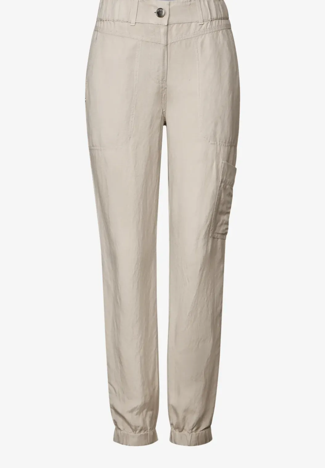 Linnen broek in cargolook