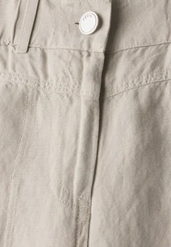 Linnen broek in cargolook