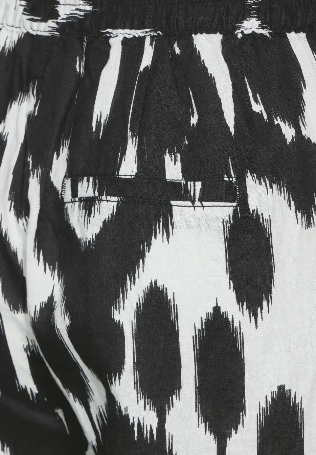 Linnen broek met print
