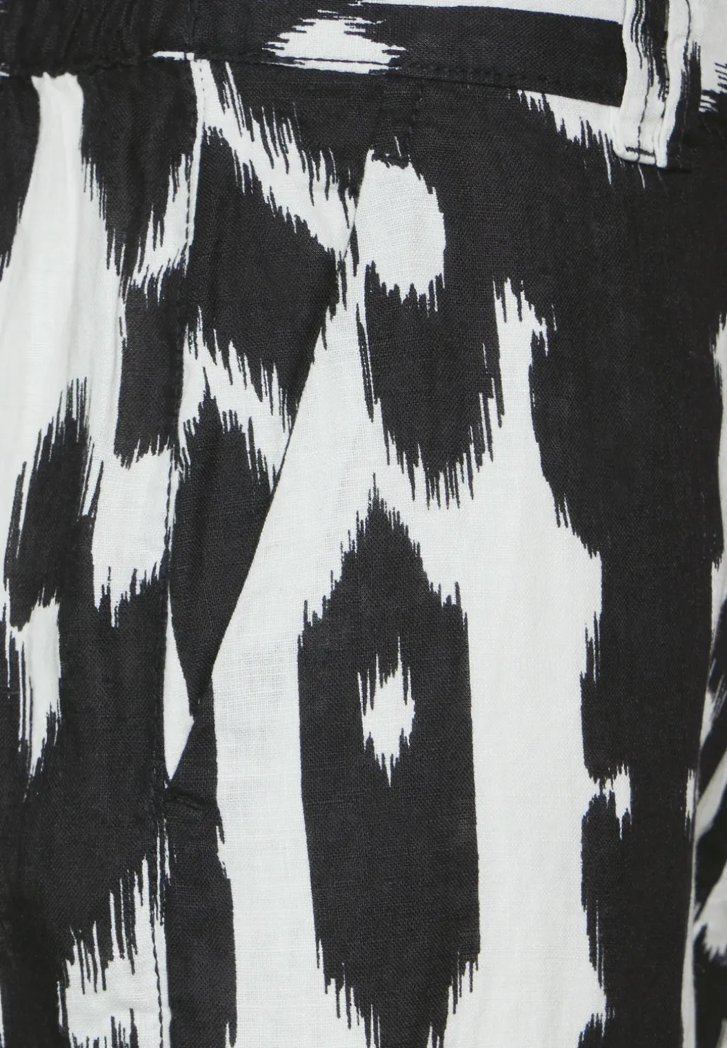 Linnen broek met print