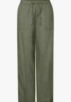 Linnen broek met rechte pijpen