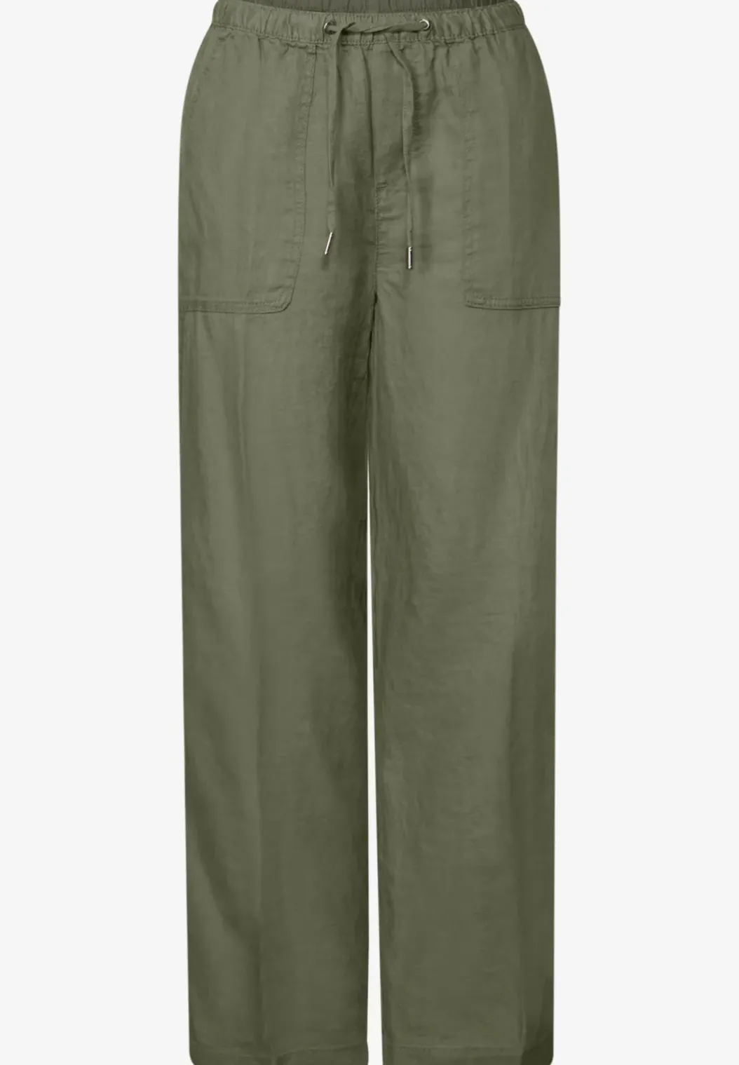 Linnen broek met rechte pijpen