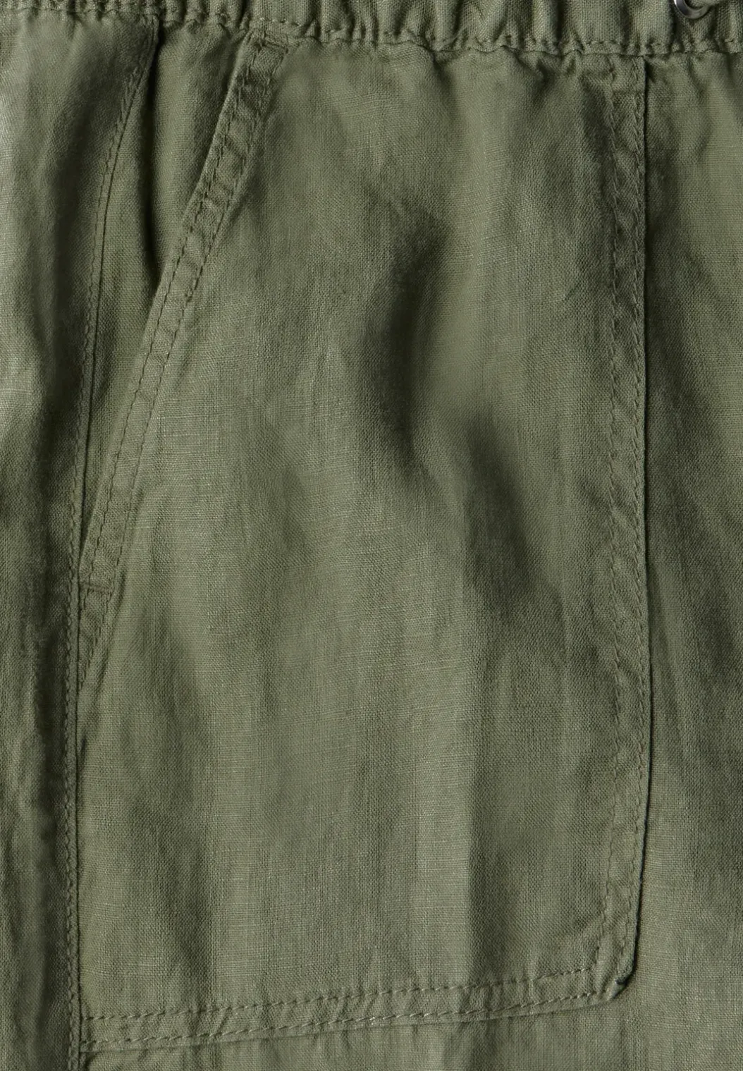 Linnen broek met rechte pijpen
