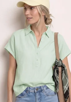 Linnen mix blouse shirt