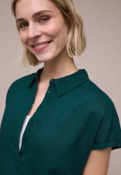 Linnen mix blouse shirt