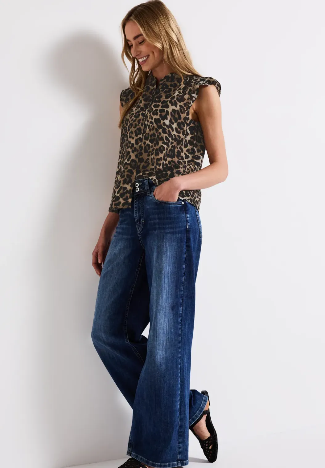 Linnen mix leo blouse