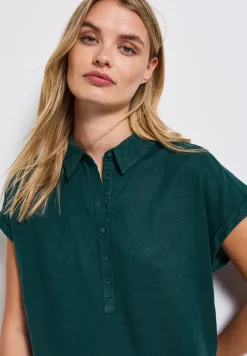 Linnen mix overhemd blouse