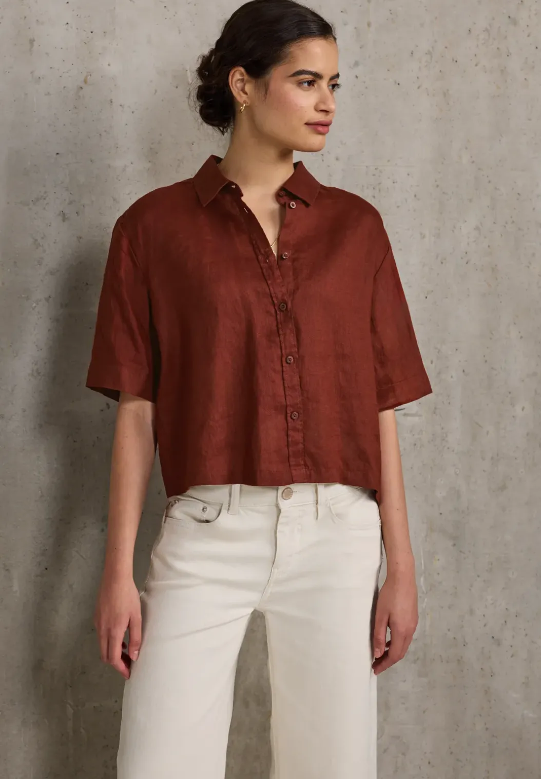 Linnen overhemd blouse