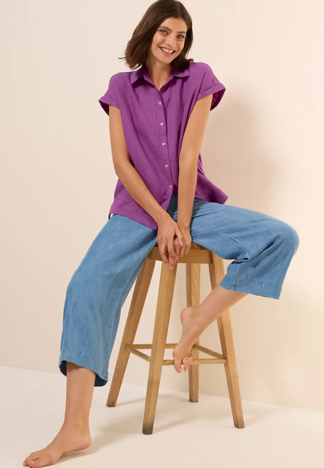 Linnen overhemd blouse