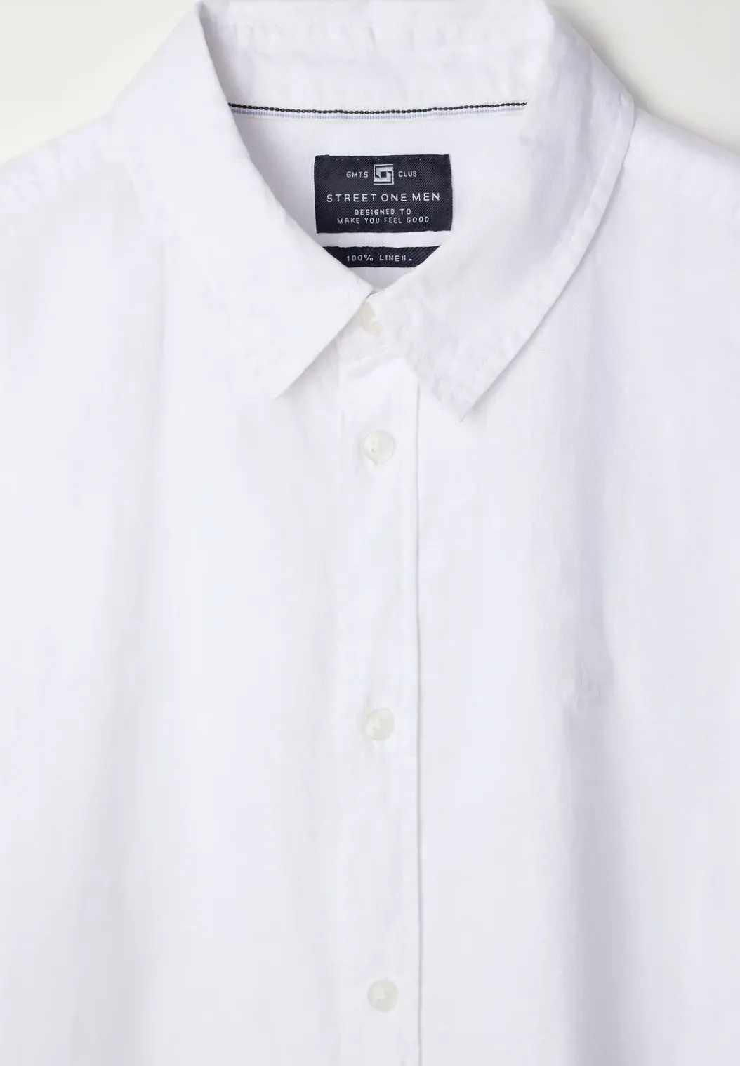 Linnen shirt met lange mouwen
