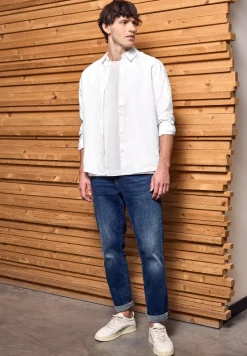 Linnen shirt met lange mouwen