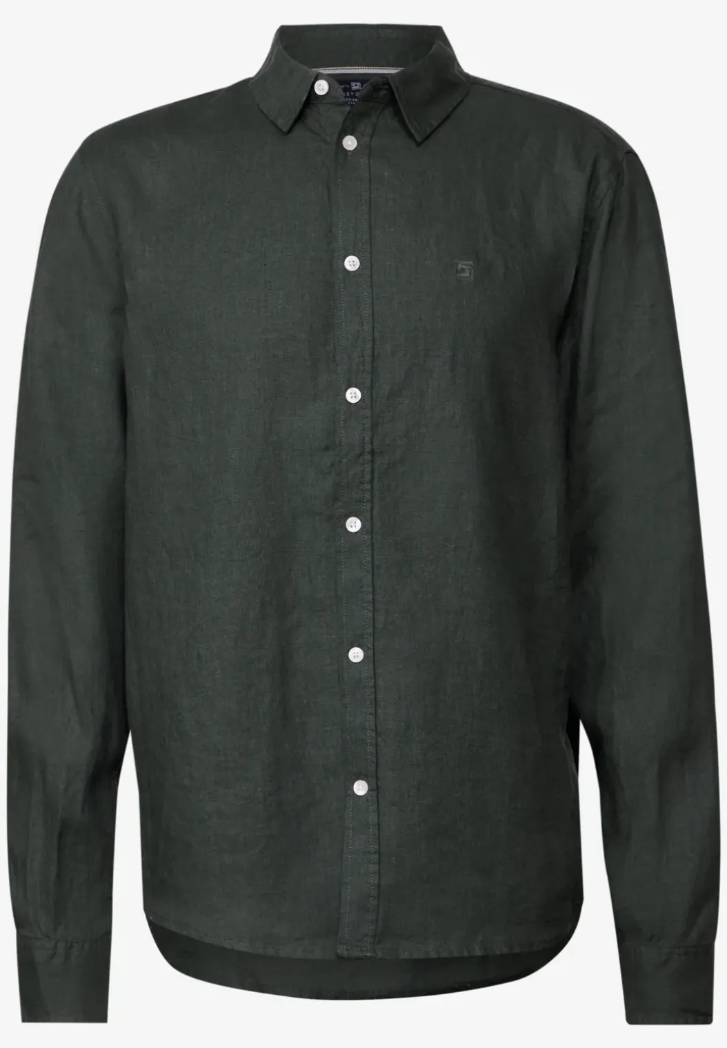 Linnen shirt met lange mouwen