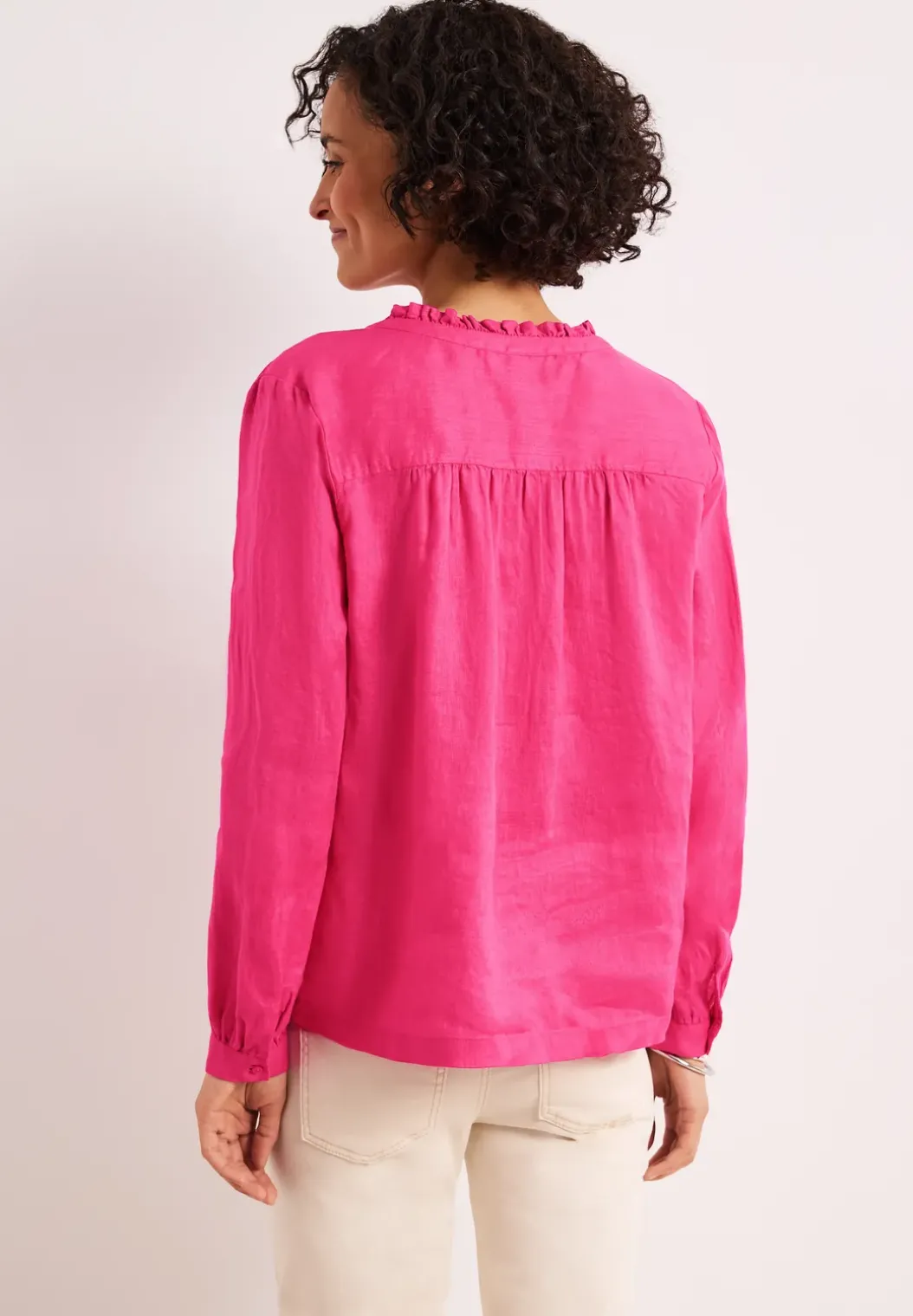 Linnen tuniek met ruches