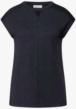 Linnen uitgesneden shirt