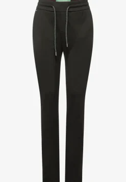 Loose fit broek in effen kleur