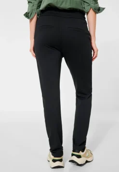 Loose fit broek in effen kleur