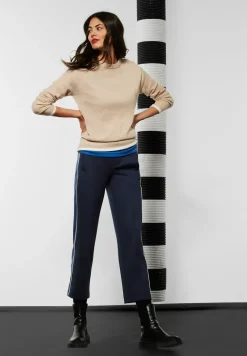 Loose fit broek met colourblock